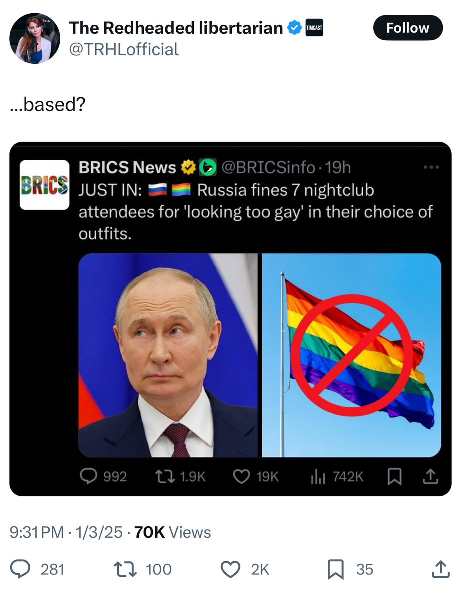 billybinion's tweet image. Ah, yes, the very libertarian position of…leveraging a dictatorial government to punish people for wearing the wrong clothing