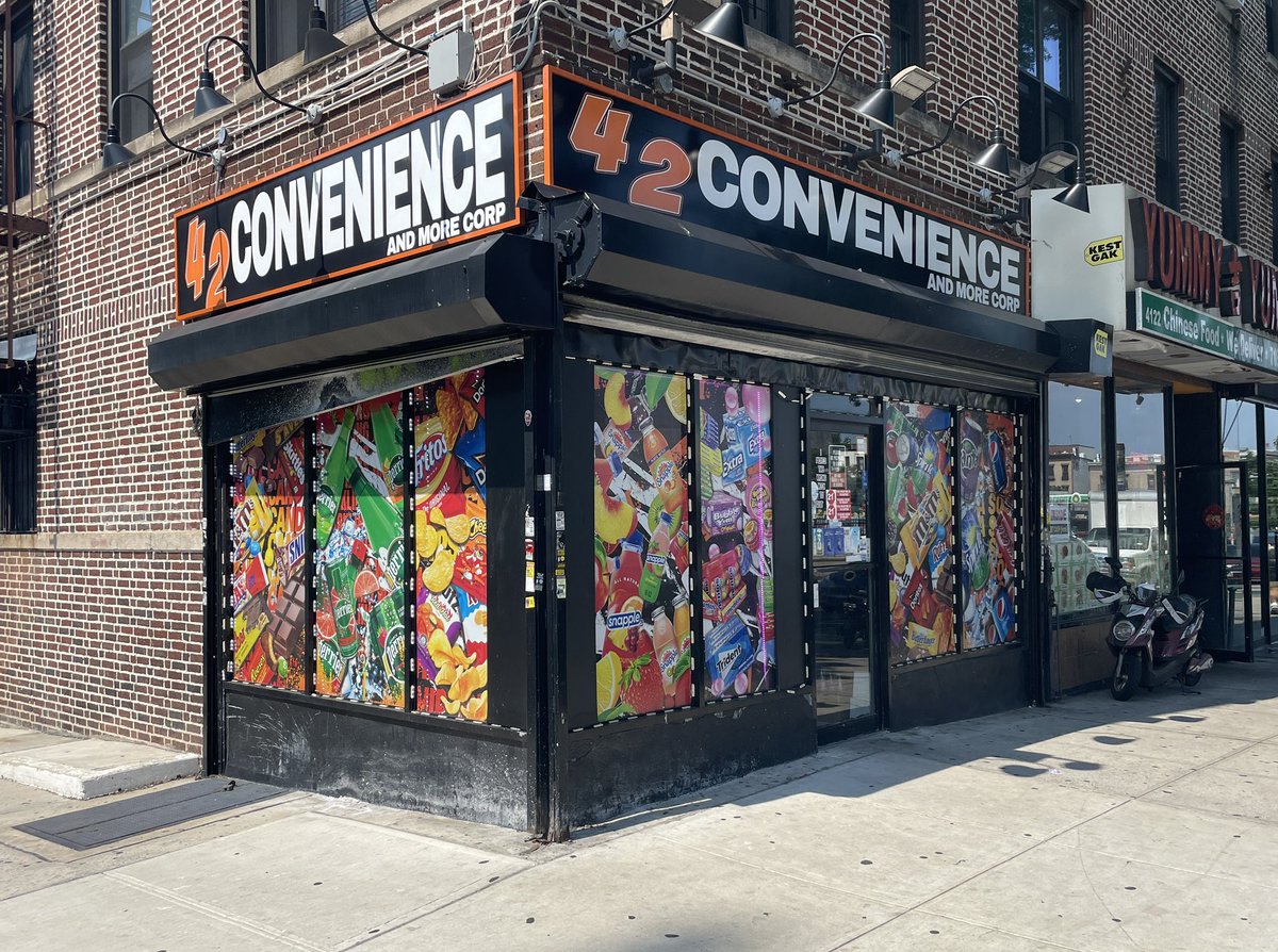 DeliGrossery's tweet photo. 42 Convenience &amp; More. 4124 4th Ave, Brooklyn, NY. #deligrossery #42convenience #42convenienceandmore #sunsetpark #brooklyn #candy #chips #bk #grocery #storefront #delimeat #bodega #delicatessen #deli #sandwich #sandwiches #dinner #lunch #breakfast #snack #deliandgrocery #hero https://t.co/i12KdtY7Iq