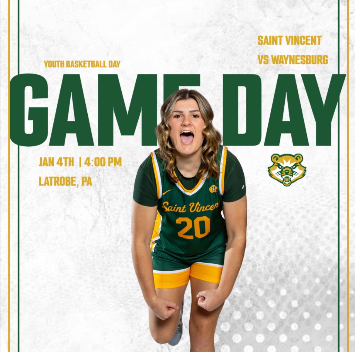 🟡 GAME DAY 🟡

In a snowy PAC match up, we look to defend the carey for our first game in 2025! Tune in!👊🏼

⌚️4:00pm
📍 Latrobe,PA
📺 pacdigitalnetwork.com/stvincent/

#D3hoops #GoBearcats