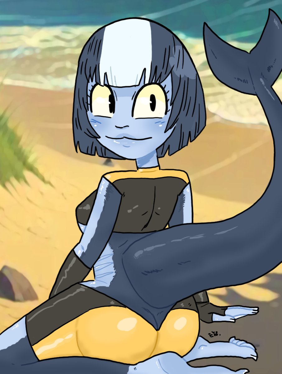 Eyzmaster's tweet photo. You go to the beach and find a shark girl o the shore...
What do you do??
#Eyz #myart #Chompa #sharkgirls #sharkgirl #shark #shork #oc #waifu https://t.co/pembvW2Yxs