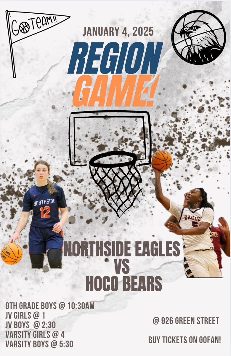 Game day!! Come on out and see some basketball!!