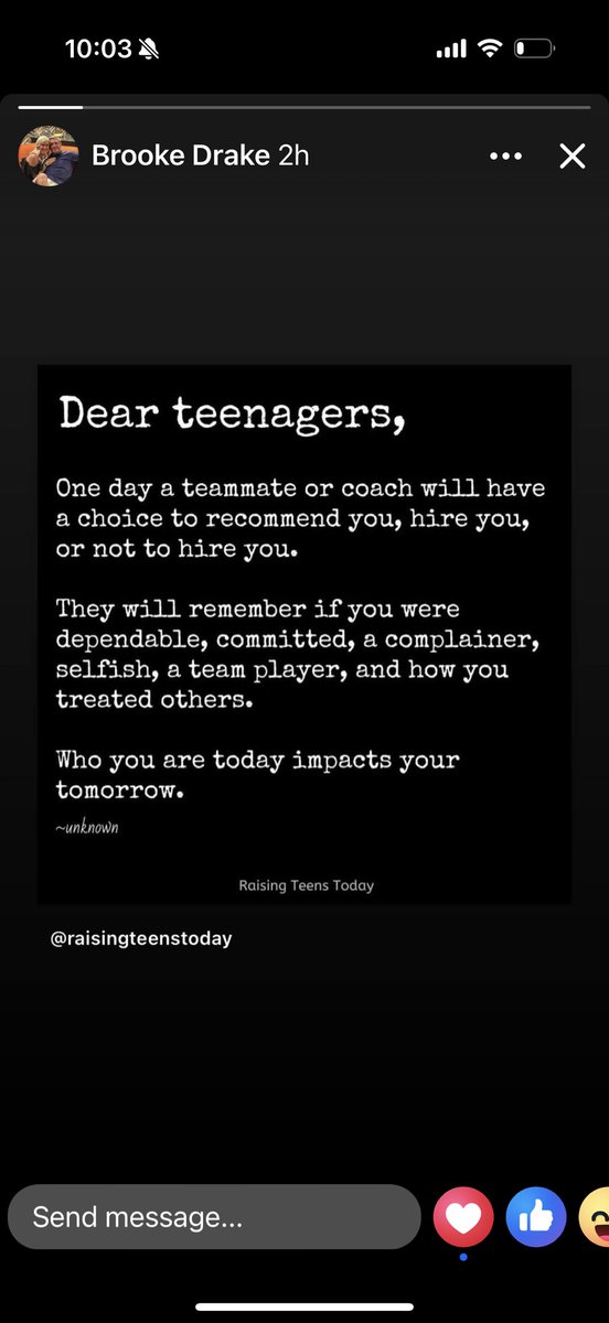So true! I sent this to my own teen. 👏🏼👏🏼👏🏼