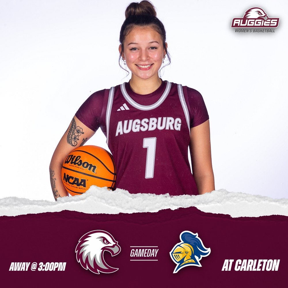 AUGGIES BACK IN MIAC ACTION TODAY! Auggies are on the road to take on Carleton at 3:00pm!

📍Carleton College - Northfield, MN
⏰ 3:00pm
📺miacsportsnetwork.com/carleton/

#auggiepride 🦅
