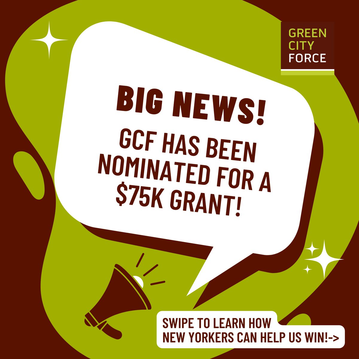GreenCityForce's tweet photo. 📢 We’re nominated for a $75K grant! Your vote can help us advance environmental justice in NY!
🔗 Register &amp; vote (Jan 4-10): https://t.co/748FKNU4L3
✔️ Rank us #1! https://t.co/2kpH3Ncj70