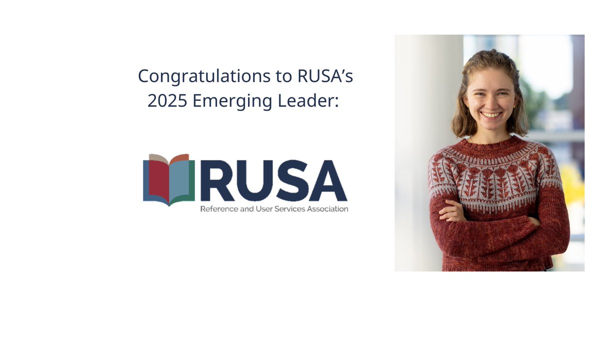 RUSA is proud to sponsor Margaret Breen, who is a member of the 2025 Class of Emerging Leaders. Read more about Margaret and the ALA Emerging Leaders program at bit.ly/4h0lU0T