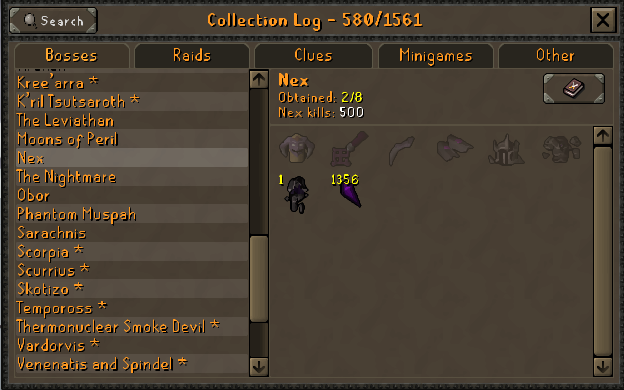 loot from 500 nex