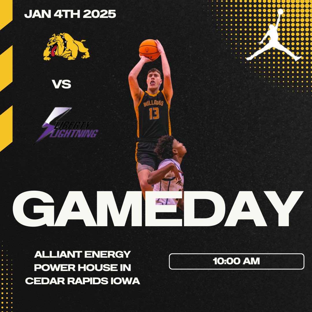 Bulldogs are back in action this morning against Iowa City Liberty. Game will be streamed here fan.hudl.com/usa/ia/cedar-r…