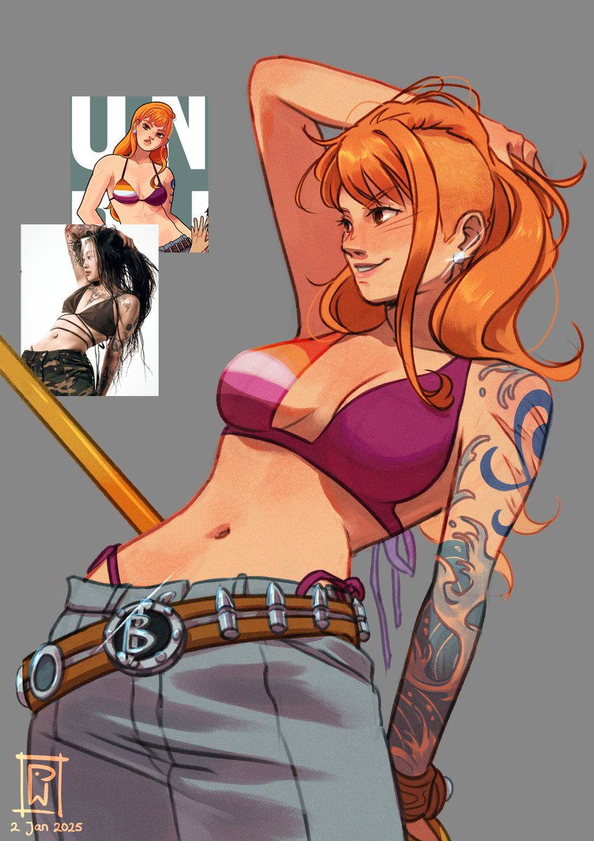 kamayart's tweet photo. >:) 🍊🌊
#ONEPIECE https://t.co/P2ijizoQX7