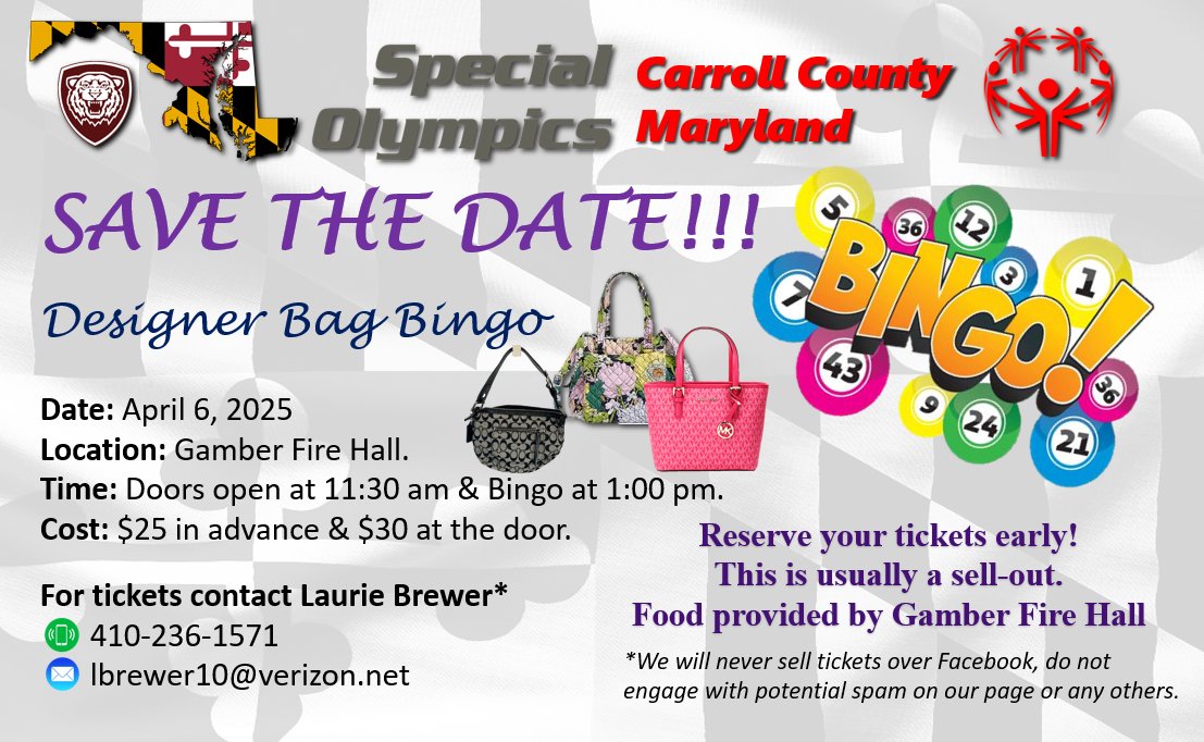 SOMDCarrollCo's tweet photo. Happy New Year!

Reserve your tickets now for Designer Bag Bingo this spring! https://t.co/sVuIXLCGm4