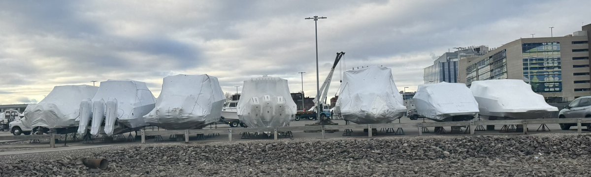 Go time for the 2025 New England Boat Show - Move in Day #1 - 
Boat Show starts Wednesday 1/8 and runs through Sunday 1/12 at the Boston Convention Center.  #BoatMA #MassBoatingCareers #NEBS2025