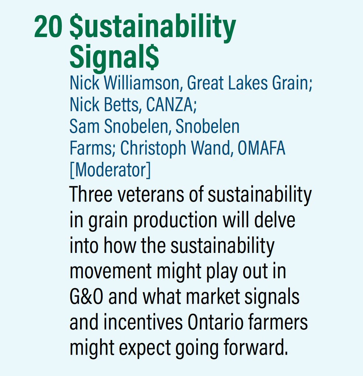 Looking forward to this Sustainability panel with Nick <a href="/agnick077/">Nick Williamson</a> Nick <a href="/SustainingAg/">Nick Betts</a>  &amp; Sam <a href="/SamuelStewartS/">Sam Snobelen</a> at SWAC <a href="/SWAC25/">Southwest Agricultural Conference</a> next week