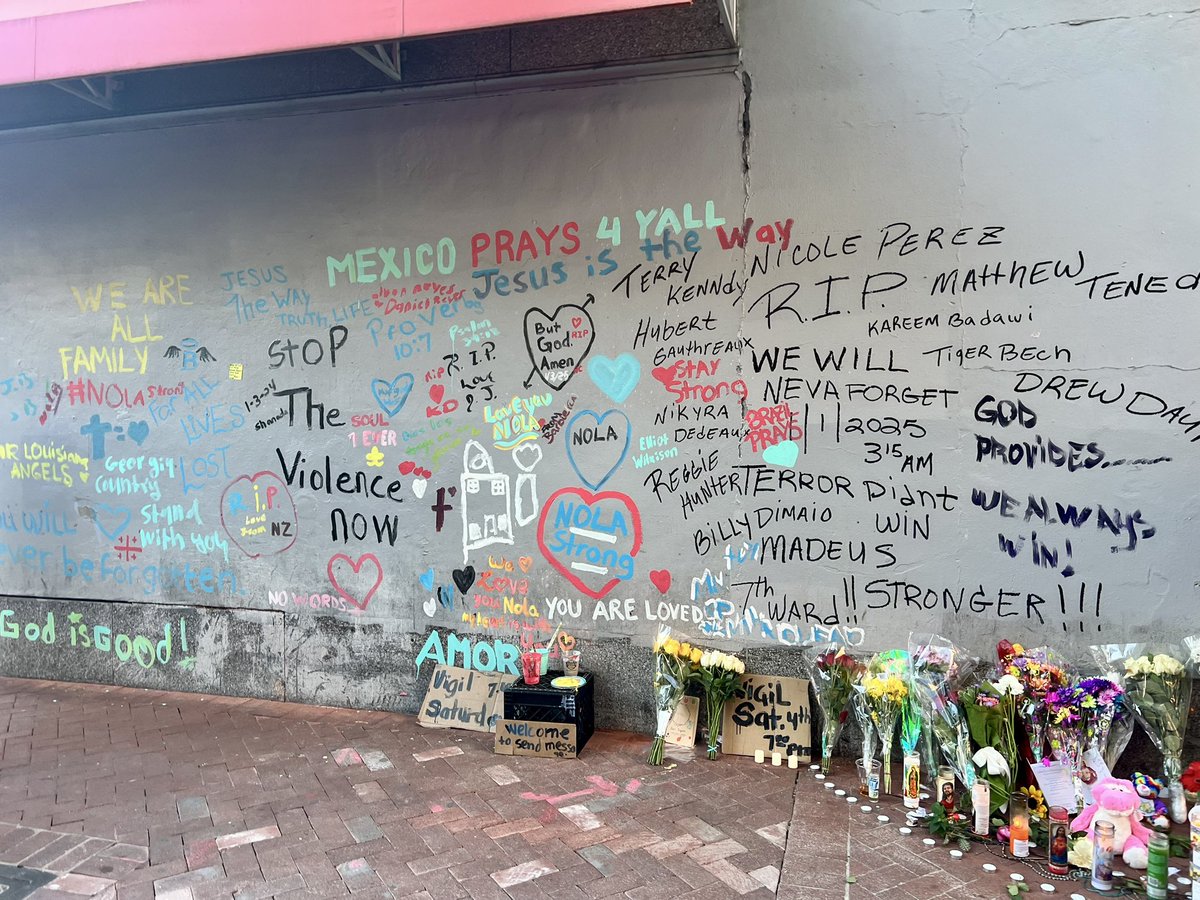 I can’t comprehend that New Orleans was attacked.
14 lives lost and others changed forever.
The emotional &amp; mental toll this has on so many of us.
Crying and hugging and praying with so many people in the French Quarter this week has been intense.
Everything hurts.