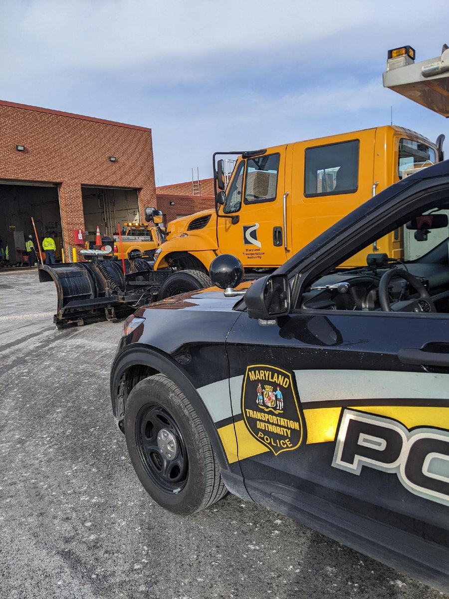 TheMDTA's tweet photo. MDTA storm crews are prepped and ready for winter weather set to start impacting our region during the overnight Sunday into Monday. Motorists should monitor weather reports closely and be prepared to alter travel plans if able and conditions warrant. https://t.co/F0aD7CMdwn