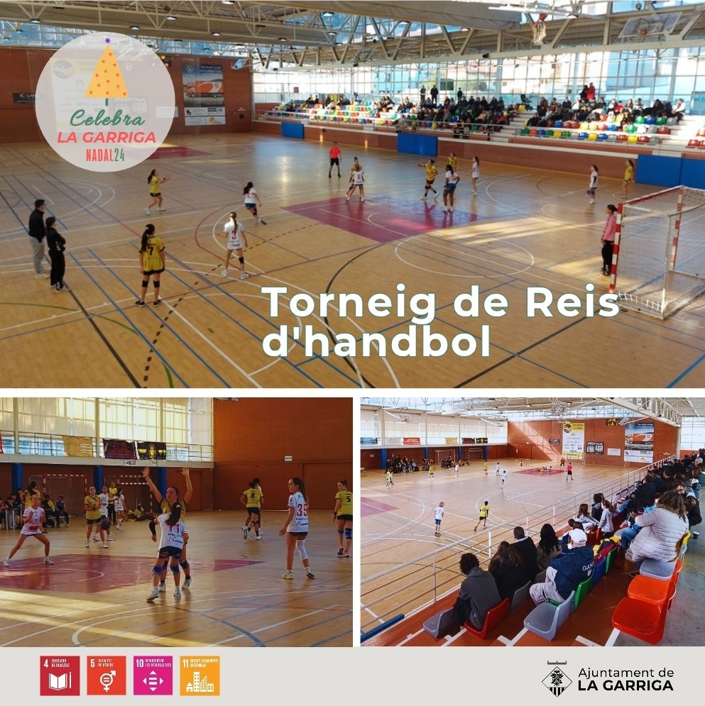 Ajuntament de la Garriga 🎗️ (@ajlagarriga) on Twitter photo 🏐 Durant tot el dia d'avui, el pavelló de Can Noguera acull el Torneig de Reis d'handbol de #laGarriga, que organitza <a href="/chlagarriga/">CH La Garriga</a>.
❤️ A banda d'esportiva, també és una jornada solidària en què es recullen aliments en col·laboració amb <a href="/caritasdtr/">Càritas Diocesana de Terrassa</a>.
🌠 #CelebralaGarriga 🏐 Durant tot el dia d'avui, el pavelló de Can Noguera acull el Torneig de Reis d'handbol de #laGarriga, que organitza <a href="/chlagarriga/">CH La Garriga</a>.
❤️ A banda d'esportiva, també és una jornada solidària en què es recullen aliments en col·laboració amb <a href="/caritasdtr/">Càritas Diocesana de Terrassa</a>.
🌠 #CelebralaGarriga