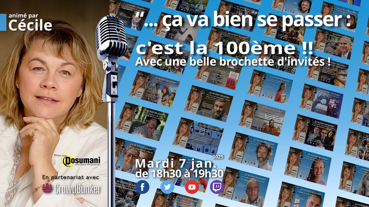 Une belle brochette d'invités pour la centième de l'émission "... ça va bien se passer"