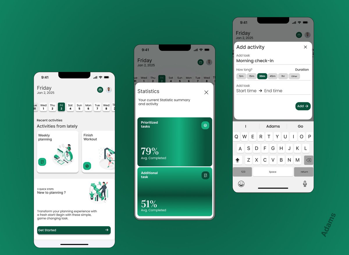 adam_ambali's tweet image. So I decided to join the 30 day Design challenge with my community #DesignwithTemii .

 Actually we've started on Thursday but I was not able to share it.

Day 1: A minimalist To-do App; 3 screens.
Kindly give me some feedback on it #30dayschallenge #temi #UIUXdesign @Meedayyy