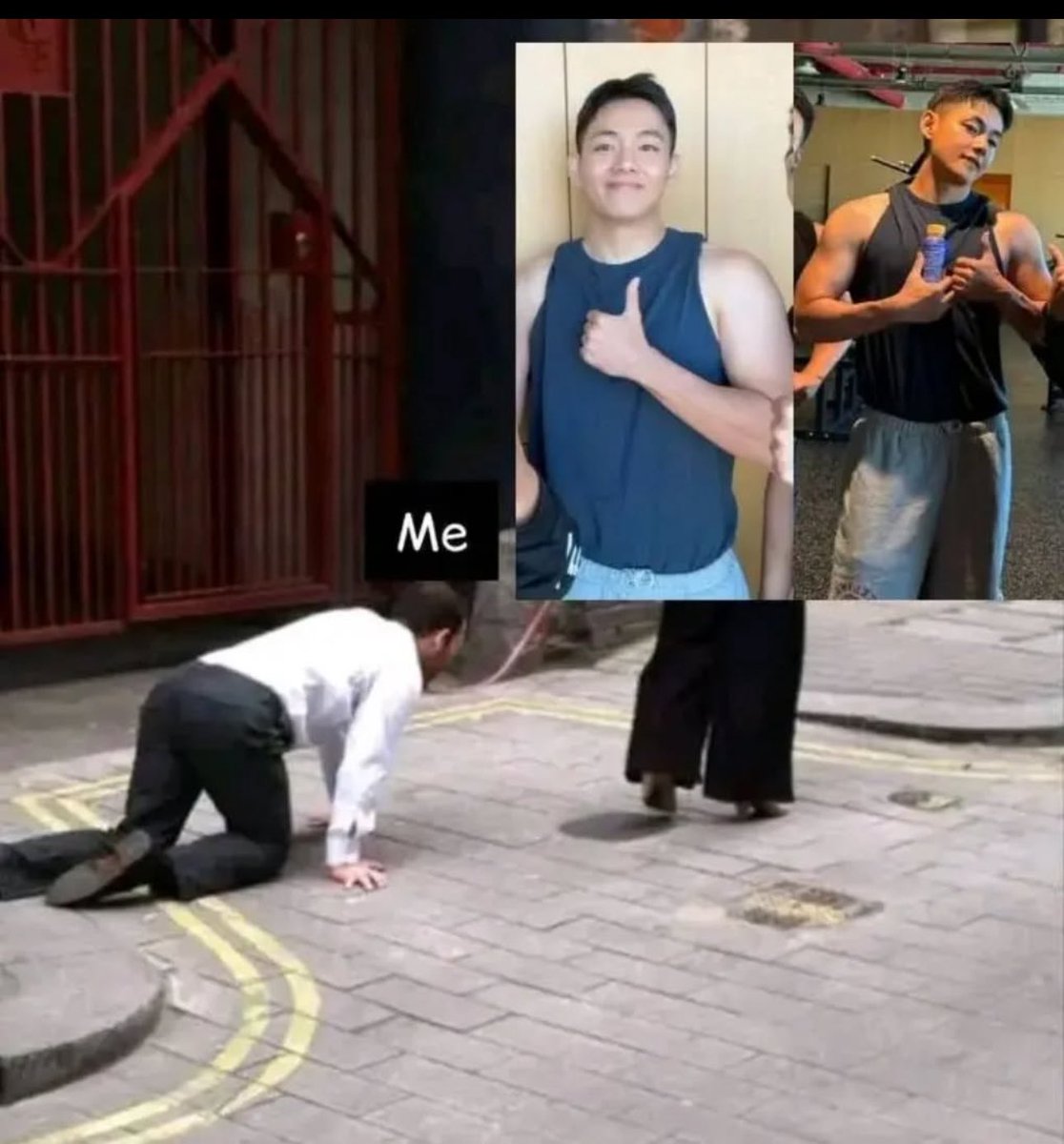 yo con el guapote de taehyung 🫦