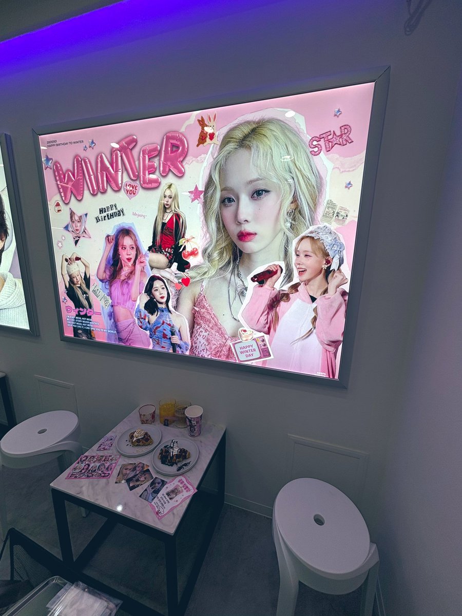 ウィンター　センイルカフェ⭐️
とても可愛いかった！🫶

#WINTER