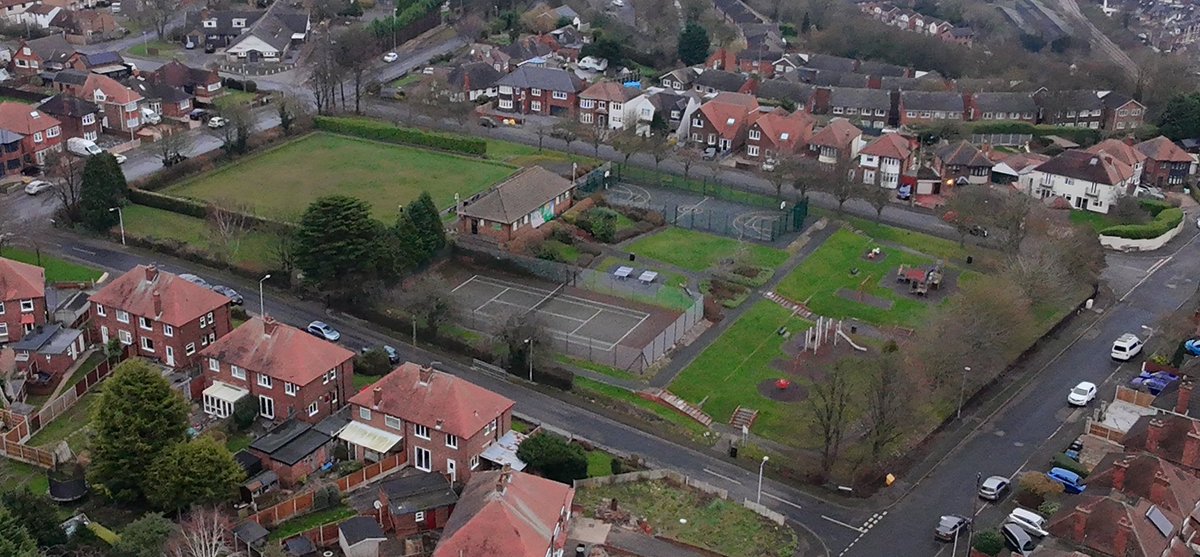 Onchan Park looking peaceful this afternoon.
