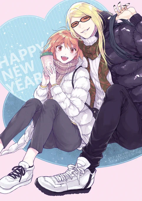 えふご ポカぐだ おそろ冬服で新年絵 