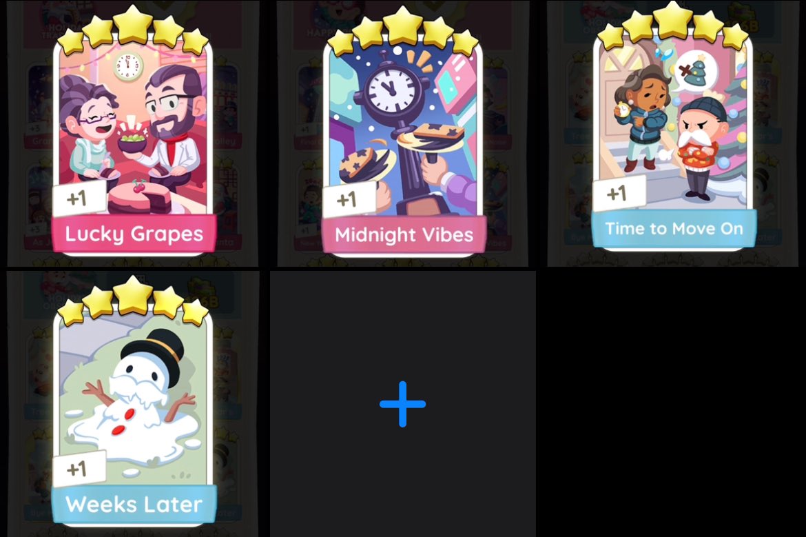 enhajake's tweet photo. monopoly go ⭐️⭐️⭐️⭐️⭐️ stickers

₱100 / $2 each

gcash/paypal

🏷️ wts lfb lucky grapes midnight vibes time to move on weeks later https://t.co/ESORUjNty2