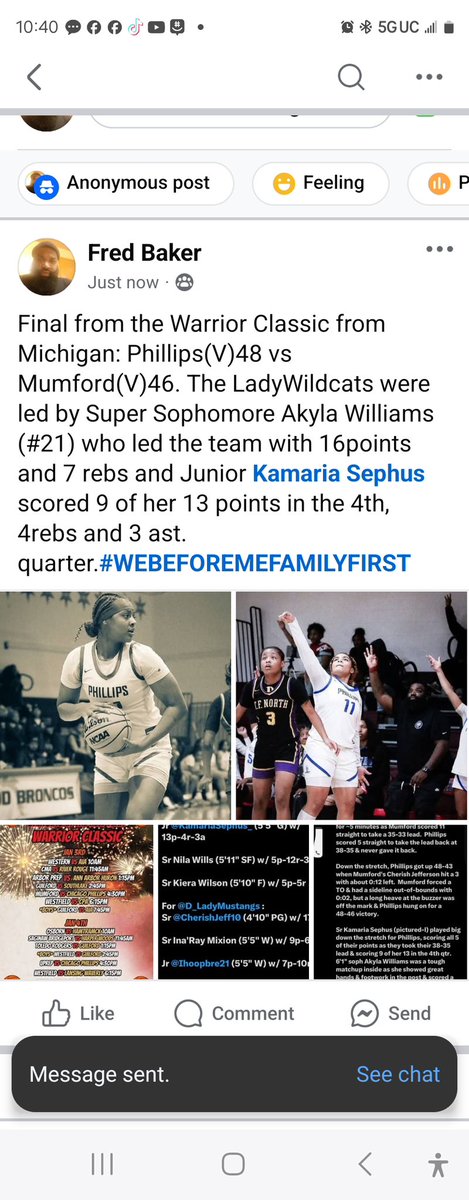 Report from our game yesterday in Detroit !!💙🐾