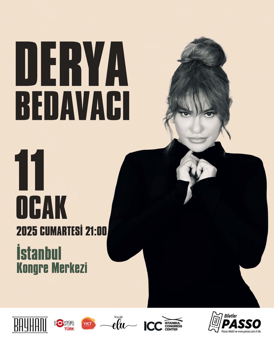 BayhanMuzik's tweet photo. Derya Bedavacı, Bayhan Müzik organizasyonuyla birçok şehirde dinleyicileriyle buluşacak. Biletler Passo'da. 🎫

Bilet almak için: https://t.co/xRf8nQ48JE 

@deryabedavaci https://t.co/NXIRSV2y3b