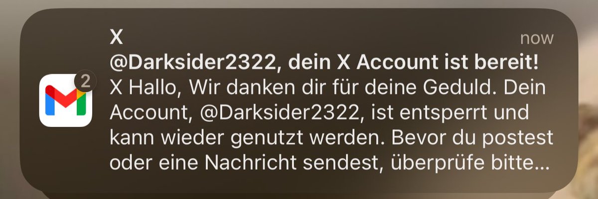 Darksider2322's tweet image. bis dann