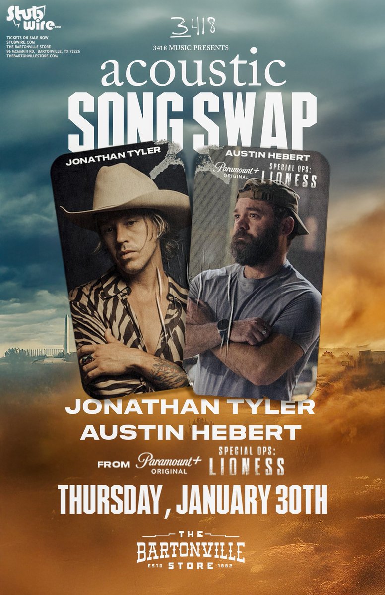 DFW friends - join me later this month at the Bartonville Country Store where  I’ll be joining my friend Austin for a songwriter song swap.