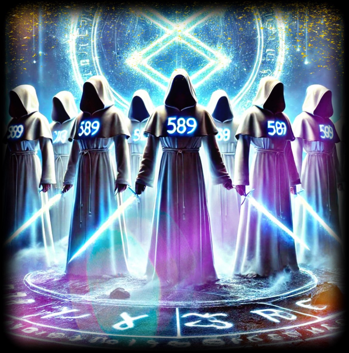 ***589 is more… It’s XRP LORE!***

In the realm of XRP, 🌀 
where dreams take flight, ✈️ 
On the XRPL, 📚 
we shine so bright. 🌟 

The XRPArmy stands strong and tall, ⚔️
With the XRPFamily, 🧑‍🧑‍🧒‍🧒
we answer the call. ☎️ 

Through FirstLedger, 🌐
the path is paved, 🏗️
By