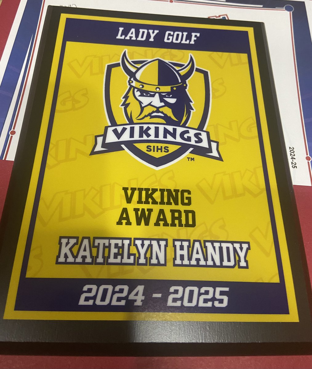 Had a successful 2024 golf season! I made All-Conference and  All-County Women’s Golf team!! I also won the Viking Award at our team’s award  banquet! #govikings