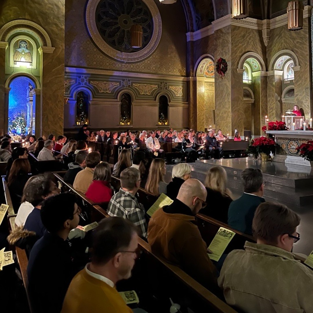 StClement's tweet photo. Weโre so grateful to have celebrated Christmas with 3,101 people at Saint Clement! Thank you for filling our parish with joy and faith. May the peace and hope of Christ continue to guide us into the new year! ๐โจ #ChristmasRecap #happynewyear https://t.co/pGVVZmikKE