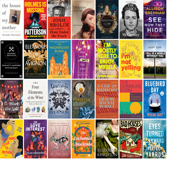 EWMLibrary's tweet photo. This week the Easthampton Public Library has 35 new books.  New items include The House of My Mother, Holmes Is Missing, From Under the Truck, Modern Poetry, Kingdom of Claw, Paul McCartney, See How They Hide, Keeping Her Keys, and Eleanore of Avignon. https://t.co/26LBajT8z1 https://t.co/1hQscHIxqB