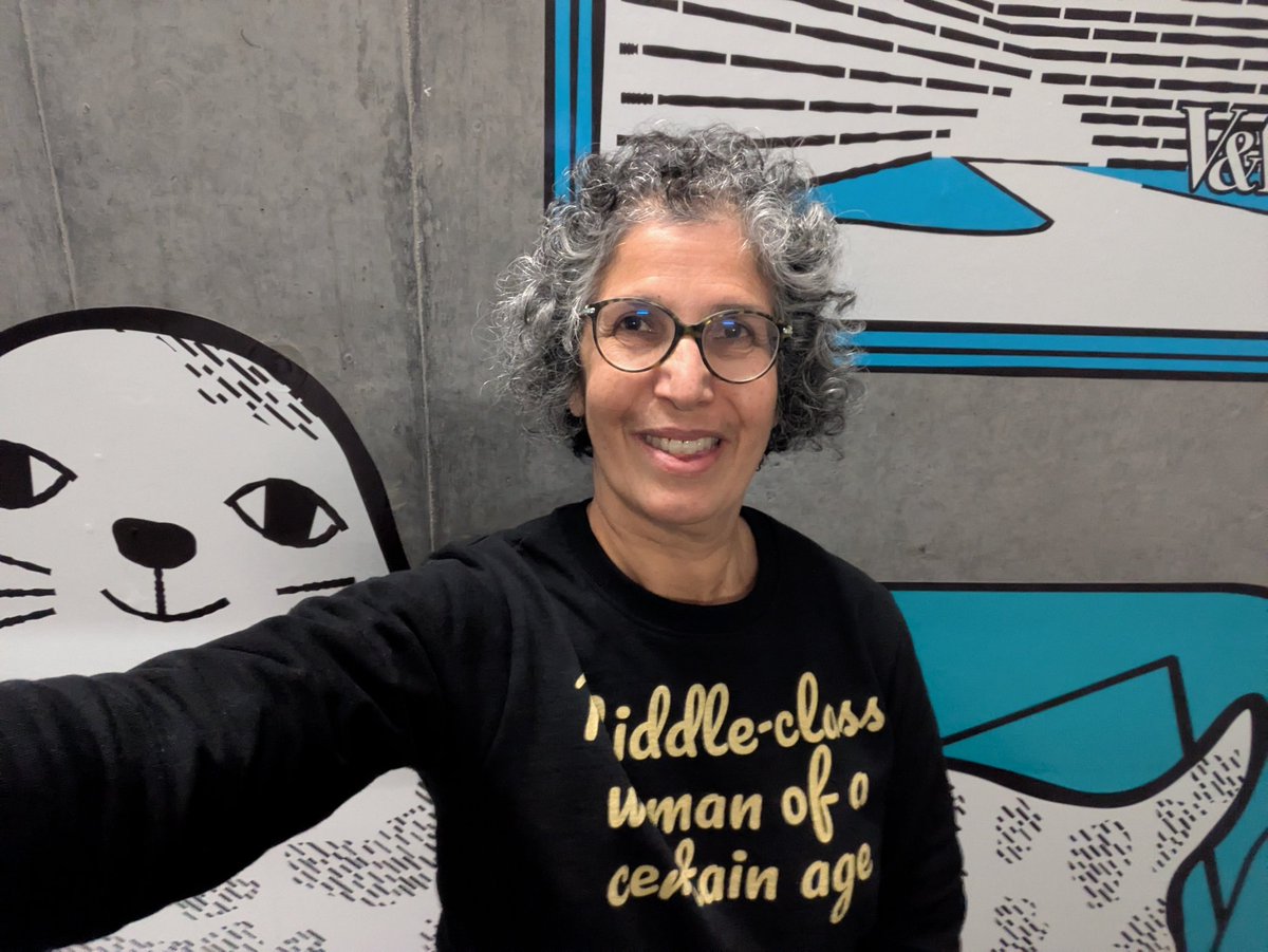 Menopause Café (@menopause_cafe) on Twitter photo Selkie from <a href="/VADundee/">V&A Dundee</a> .
"Middle class woman of a certain age" sweatshirt from <a href="/manwhohasitall/">manwhohasitall</a> with 50% of profits going to UK women's charities!
manwhohasitallshop.com/collection/mid…
#SelkieSelfie #BeLessGreg Selkie from <a href="/VADundee/">V&A Dundee</a> .
"Middle class woman of a certain age" sweatshirt from <a href="/manwhohasitall/">manwhohasitall</a> with 50% of profits going to UK women's charities!
manwhohasitallshop.com/collection/mid…
#SelkieSelfie #BeLessGreg