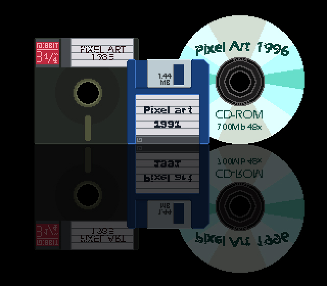 vbgamecoding's tweet image. Pick your #Disk for #pixel_dailies #pixelart @Pixel_Dailies #ドット絵.