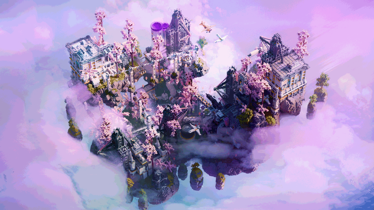 gulgotBT's tweet photo. Cherry lobby🍒

#Minecraft #Minecraftbuilds https://t.co/ERYOXnPzjr