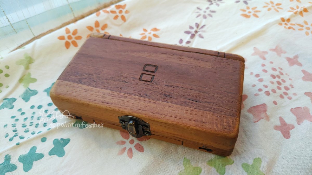 paintinfeather's tweet image. wood NDS! finished!