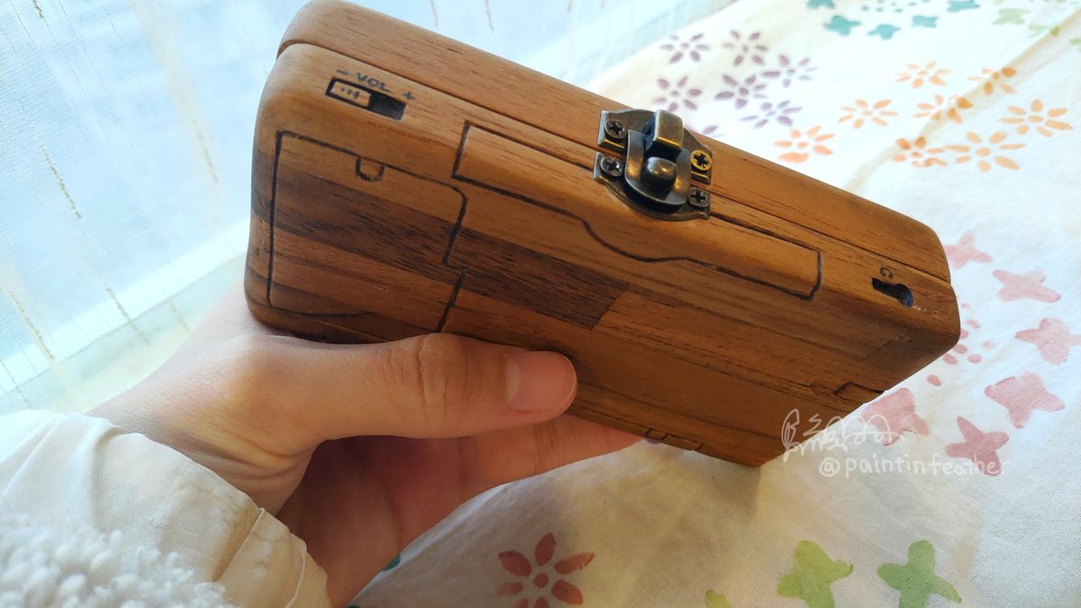 paintinfeather's tweet image. wood NDS! finished!