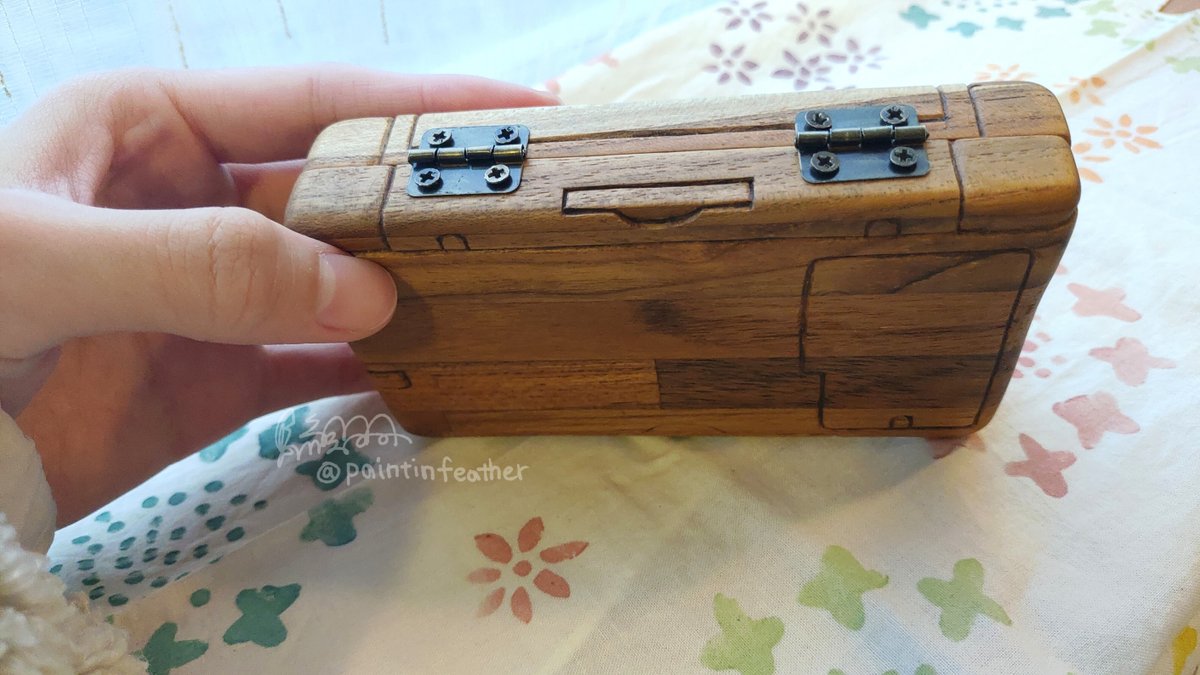 paintinfeather's tweet image. wood NDS! finished!