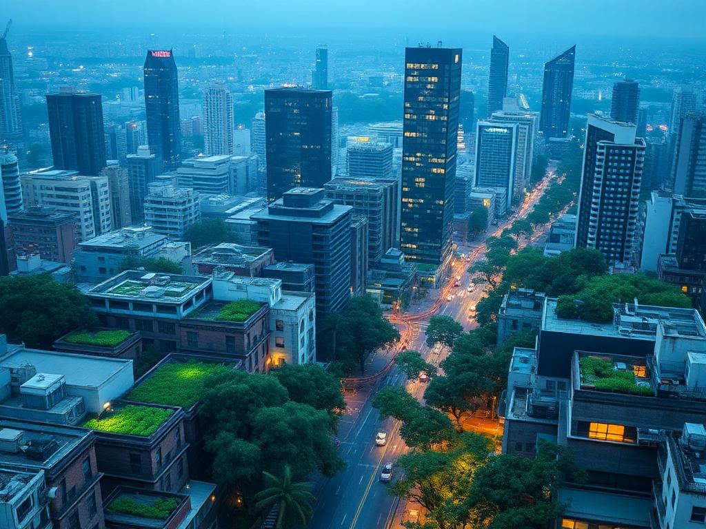 denisok72's tweet photo. The cities of tomorrow will breathe life, not just energy. 🌇🌿 AI will optimize resources, turning concrete jungles into thriving green ecosystems. Imagine urban farms on rooftops, AI-driven clean transit, and nature woven into every street. Harmony is… https://t.co/HVPHUpqYPE https://t.co/IMpGzAoJ9m