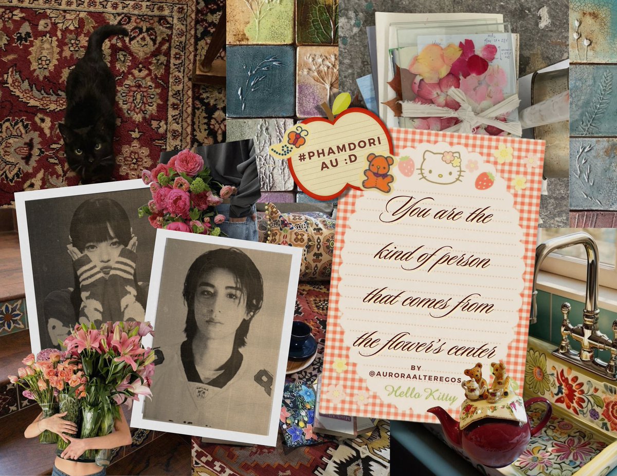 𝓨ou are the kind of 𝓟erson that comes from the 𝓕lower's 𝓒enter 🐞🐟🍎🐠
a #phamdori short AU ☆
©auroraalteregos, 2025.