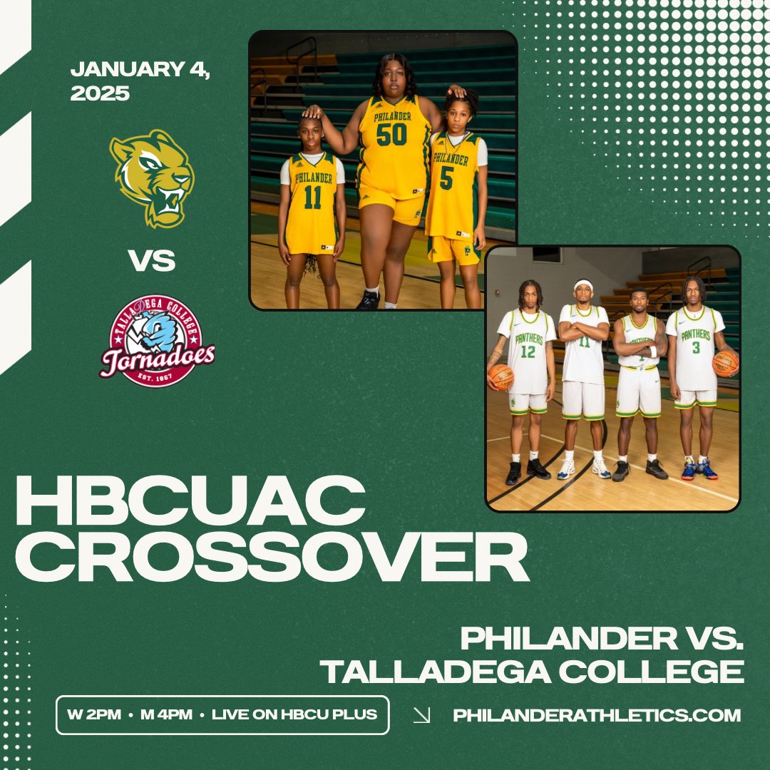 Double Header - Road Game 🏀🔰
PSU VS. Talladega College
📍 Talladega, AL
🏟️ Dr. Billy C. Hawkins Student Center
📺 <a href="/hbcu_plus/">HBCU+</a> 
⏰ W 2pm CT • M 4pm CT
#TheP