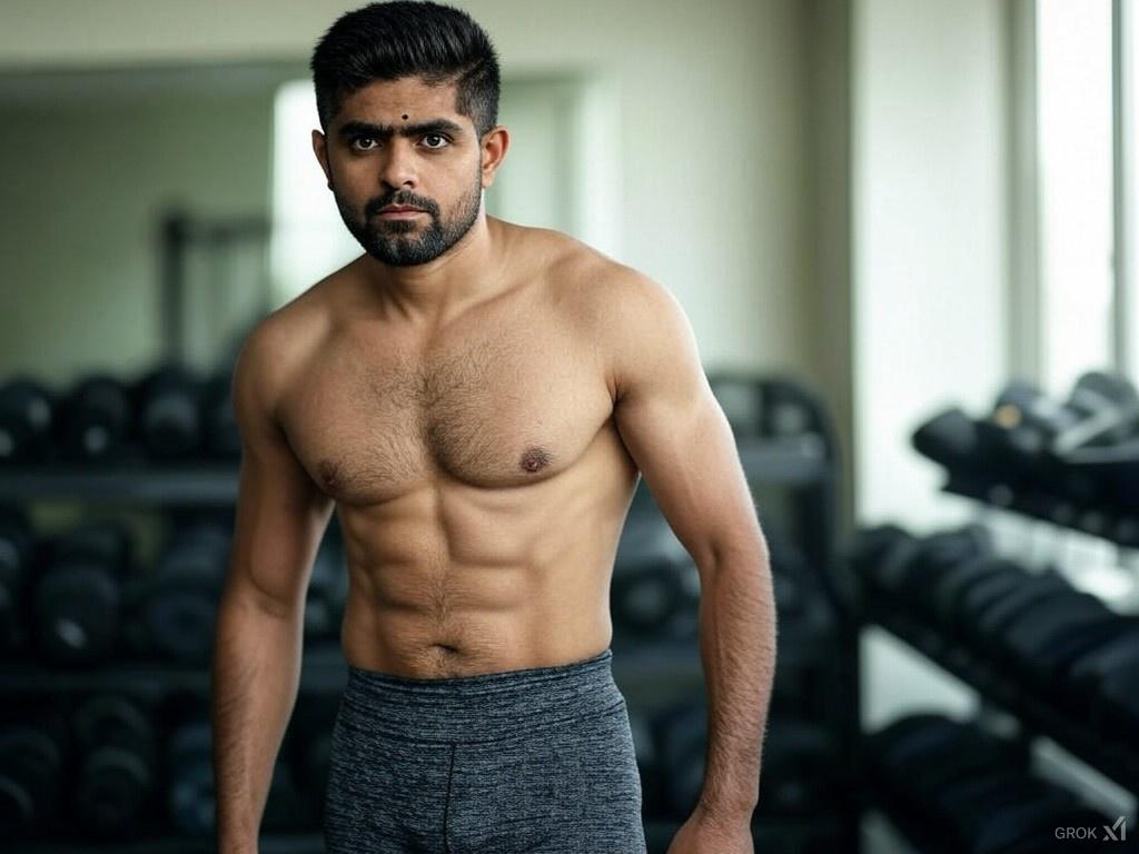 FaizanSh14's tweet photo. King Babar fitness💪🫡
#BabarAzam𓃵 https://t.co/Aefz26LGvI
