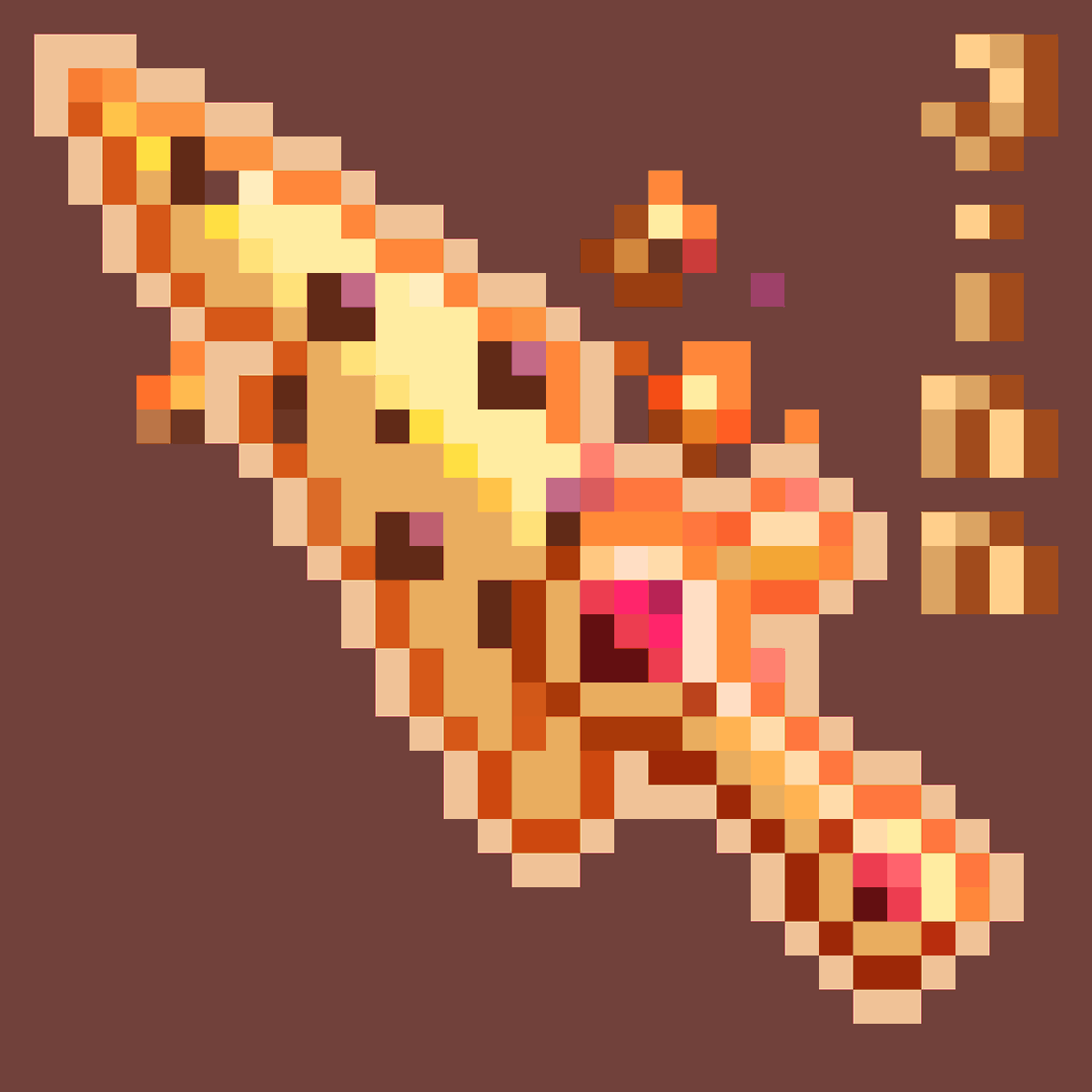 zZJiN7Zz's tweet photo. 🍕🍪🥐🤤
#pixelart #pixel #pixelweapon https://t.co/hWLO9X6QuX