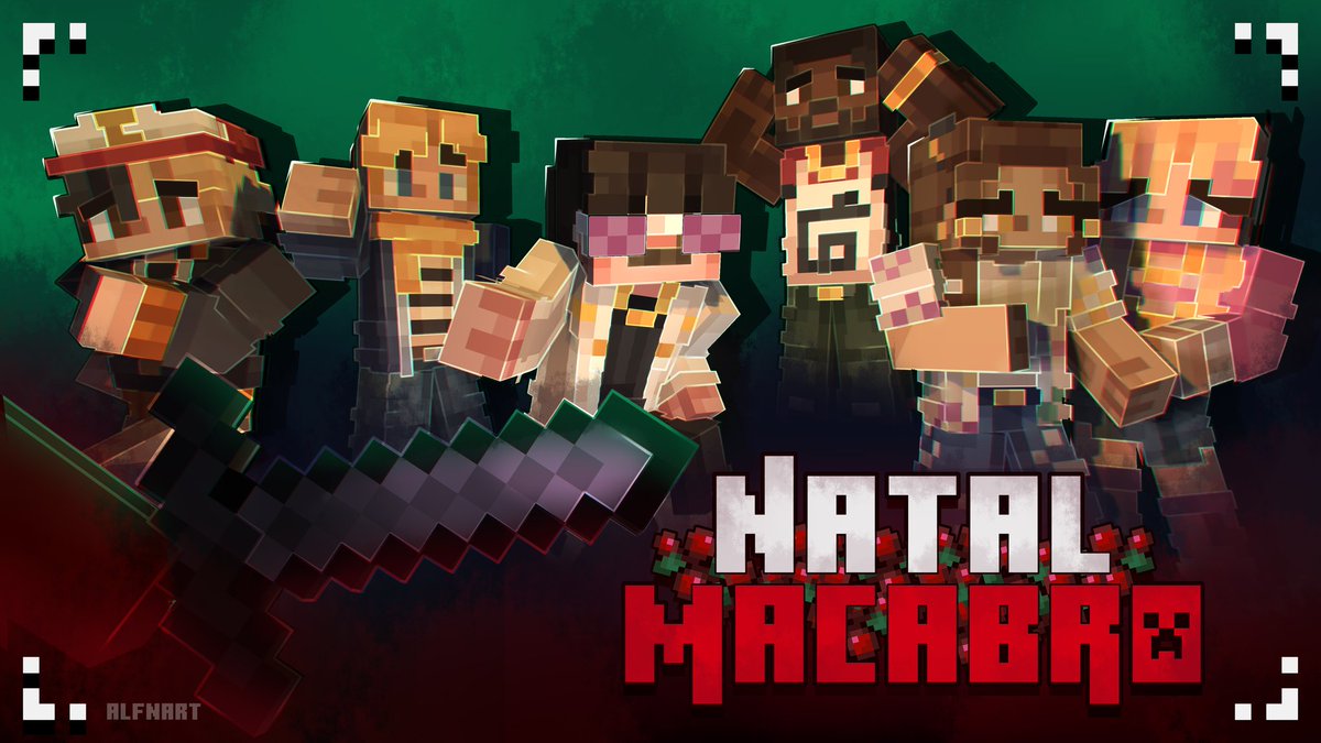 AlfnART's tweet photo. ❌ 🎄 SKINS DE NATAL MACABRO - DROP 2  

— "Tenham uma boa viagem."  

🔗 Link para o download de todas as skins no post abaixo.  

[ #OrdemParanormal #NatalMacabro #MinecraftSkin @mmaethe @lorenaaorsi ] https://t.co/OeMaLa1cBf