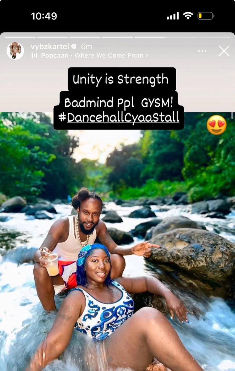 #VybzKartel with a message 💪