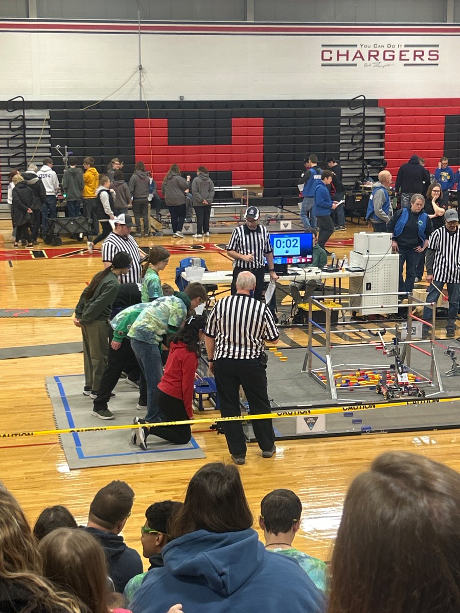 Geneseo Green Machine Robotics is competing today in Orion. Last meet before regionals!