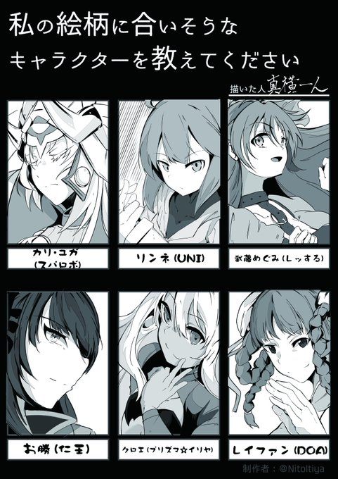 多分きた順番に六人!リプあり!感想。・カリ・ユガ やたらムチる前のスパロボの女性はいい・リンネ かわいい、かきやすい・めぐみ ゲームの試合中もイラストの衣装で… 