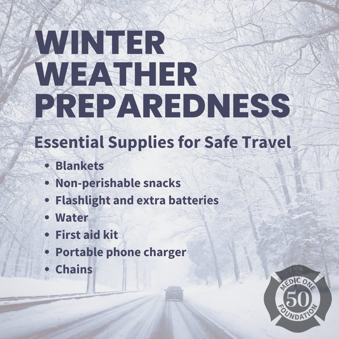 Winter weather can be unpredictable, and safety should always be a top priority when traveling.  Here's a quick checklist to help you stay safe on the road this season. These simple items can make all the difference if you're caught in a winter storm.