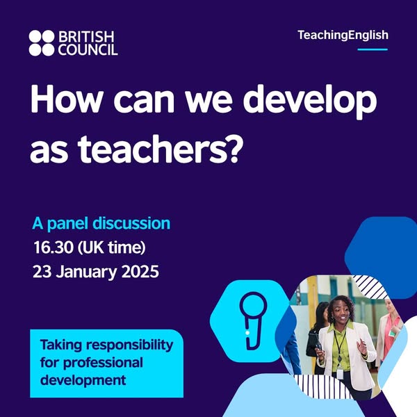 Rachel Öner #FSET #QTLS #ATS #CTeach #CMALT (@onerconsultancy) on Twitter photo I am very excited to be part of this <a href="/BritishCouncil/">British Council</a> live event, 23 January 2025. Register: teachingenglish.org.uk/news-and-event… #CPD #Englishteachers I am very excited to be part of this <a href="/BritishCouncil/">British Council</a> live event, 23 January 2025. Register: teachingenglish.org.uk/news-and-event… #CPD #Englishteachers